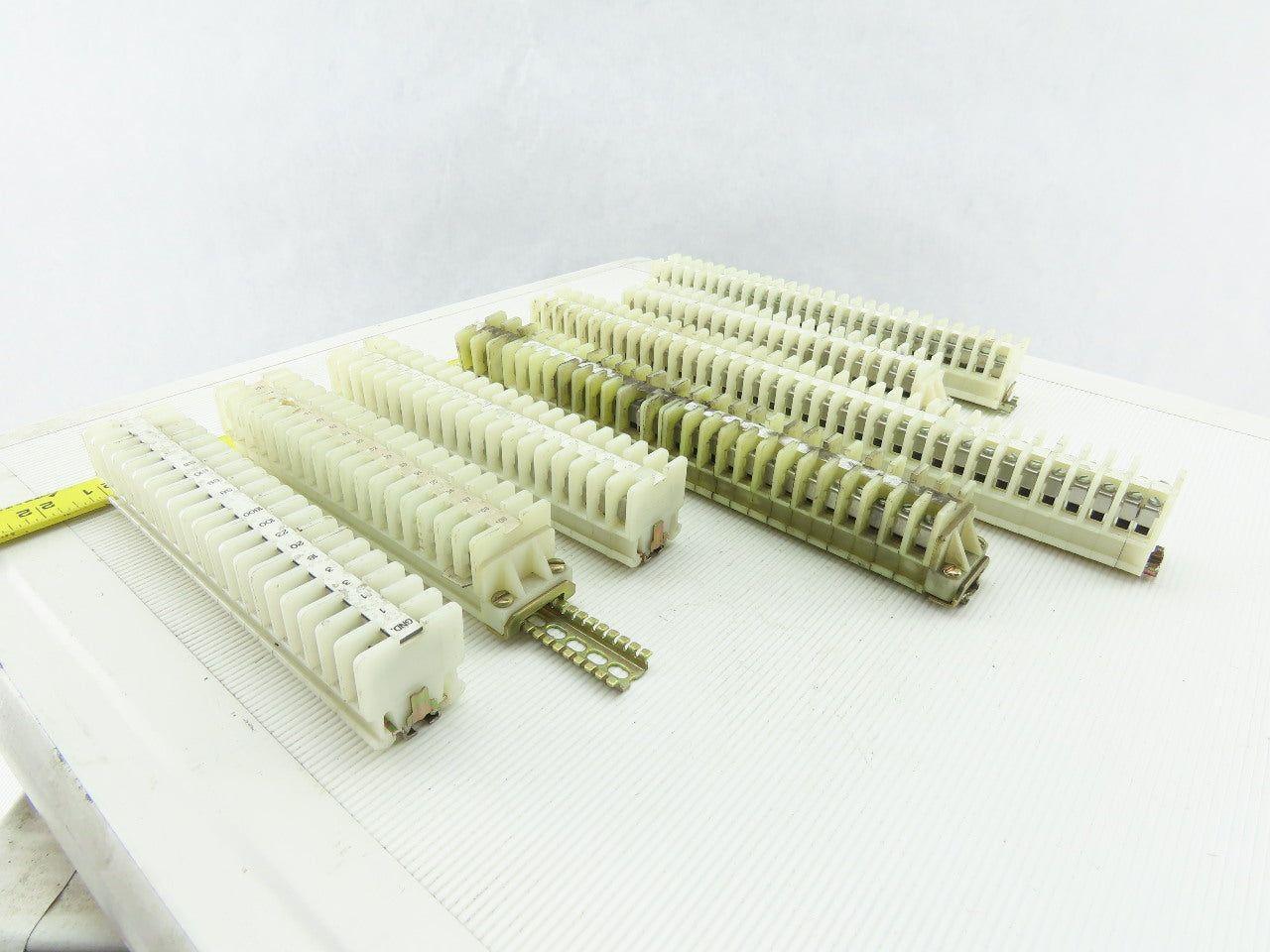 Allen Bradley 1492-CA Electric Terminal Block W/DIN Rail Lot of 166