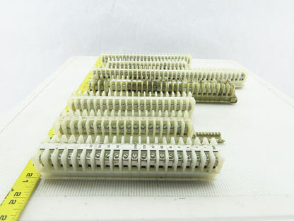 Allen Bradley 1492-CA Electric Terminal Block W/DIN Rail Lot of 166