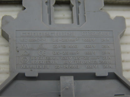 Connectwell CTS2.5UN Terminal Blocks 800V 32A 22-12 Awg DIN Rail Misc Lot of 86
