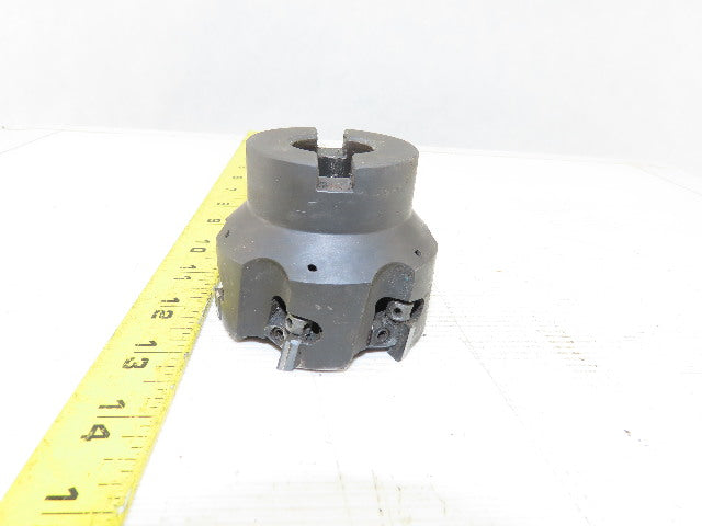 RK Tool SMC3006-14130 Indexable Face Mill Cutter 6-Insert 3" RH 1" Arbor