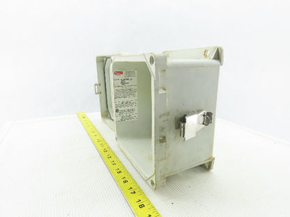 Hoffman HJ606HWPL1LG Composite Electrical Enclosure 7.31x7.31x4.96 W/Back plate