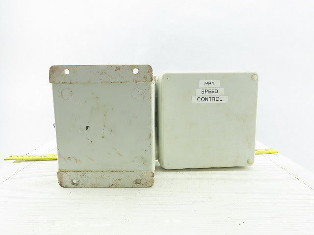 Hoffman HJ606HWPL1LG Composite Electrical Enclosure 7.31x7.31x4.96 W/Back plate