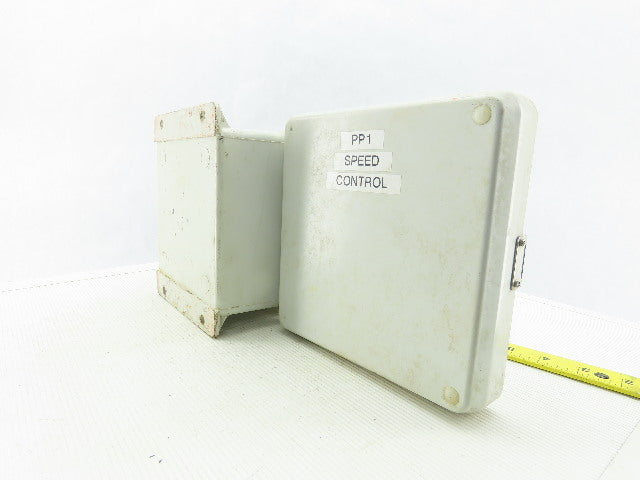 Hoffman HJ606HWPL1LG Composite Electrical Enclosure 7.31x7.31x4.96 W/Back plate