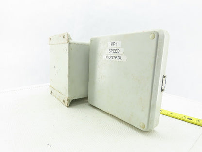 Hoffman HJ606HWPL1LG Composite Electrical Enclosure 7.31x7.31x4.96 W/Back plate