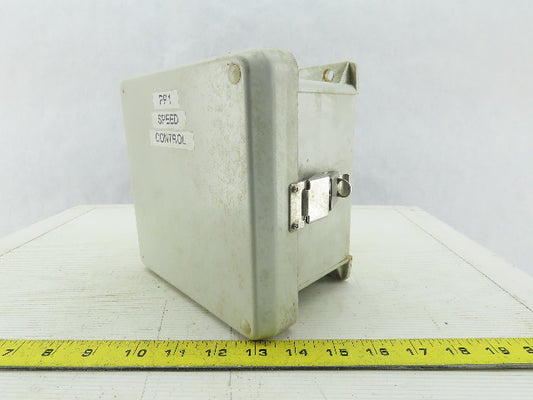 Hoffman HJ606HWPL1LG Composite Electrical Enclosure 7.31x7.31x4.96 W/Back plate