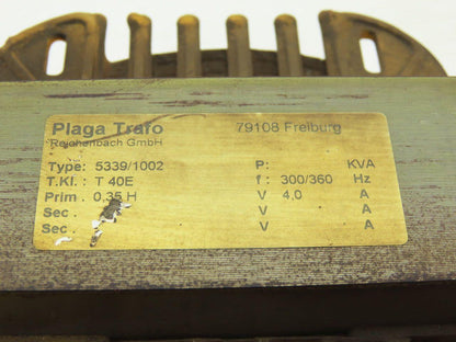 Plaga Trafo 5339/1002 Control Transformer