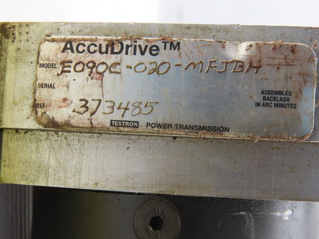 AccuDrive E090C020-MFJBH Inline Speed Reducer 19:1 Ratio 20mm Output 5/8" Input