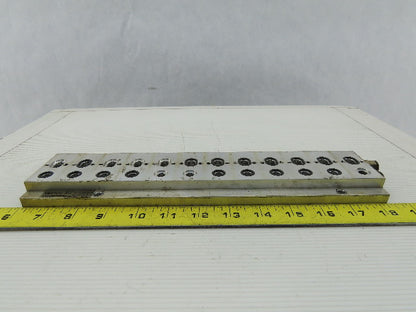 Vektor AG VP8100196 Pneumatic Manifold Block Base Aluminum 12 Station