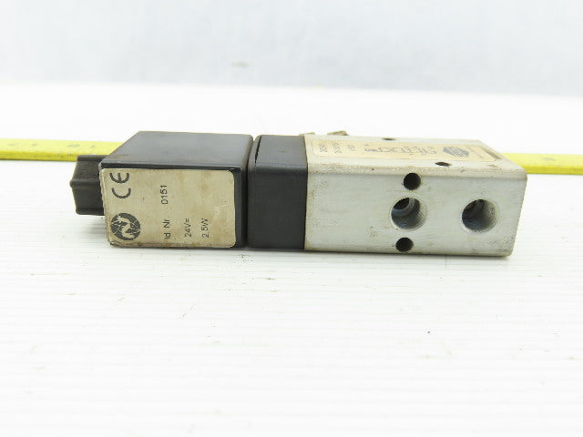 Herion 2625401 Pneumatic Solenoid Valve 24V 2.5W 25-150 PSI