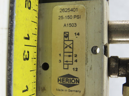 Herion 2625401 Pneumatic Solenoid Valve 24V 2.5W 25-150 PSI