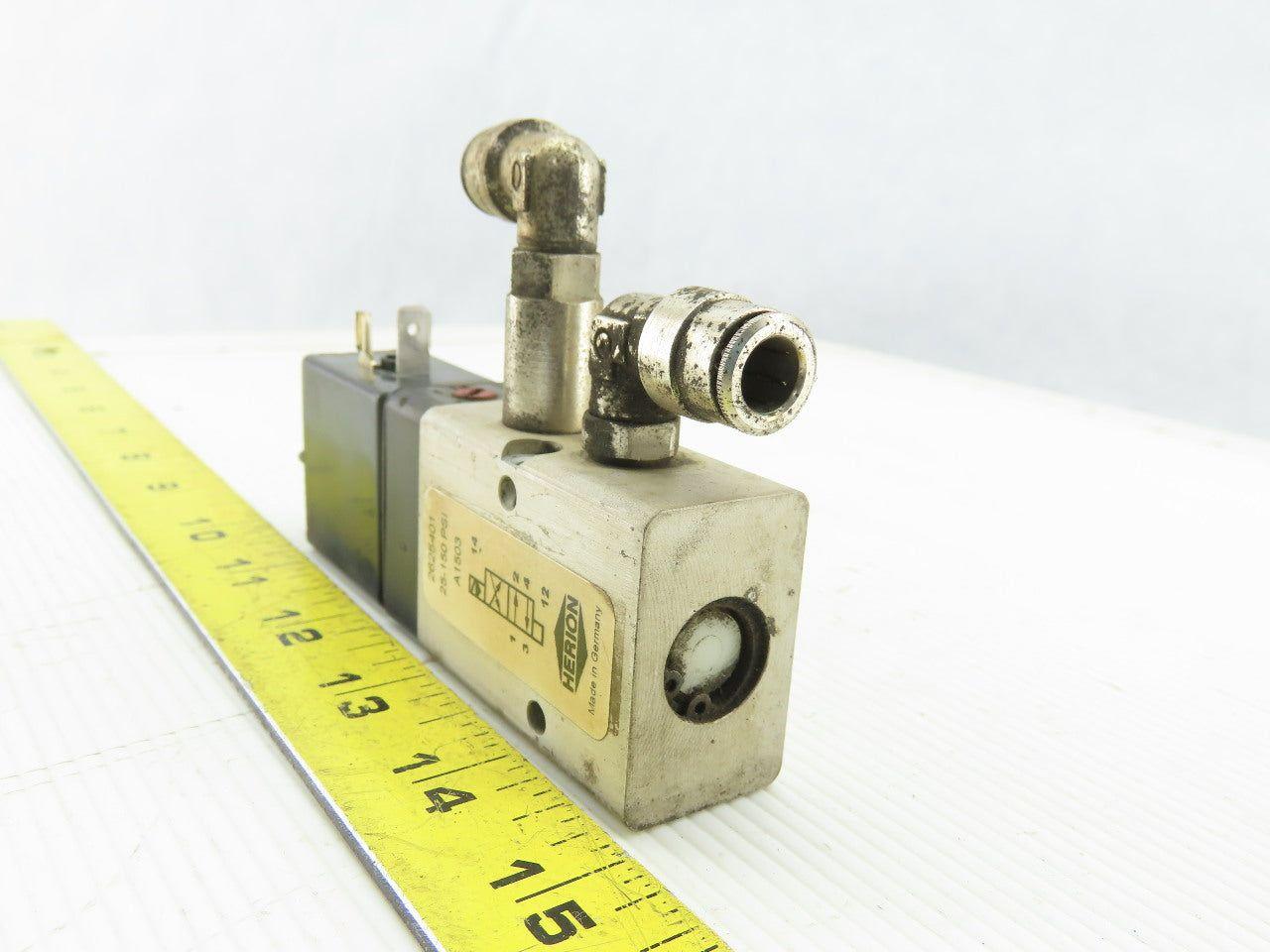 Herion 2625401 Pneumatic Solenoid Valve 24V 2.5W 25-150 PSI