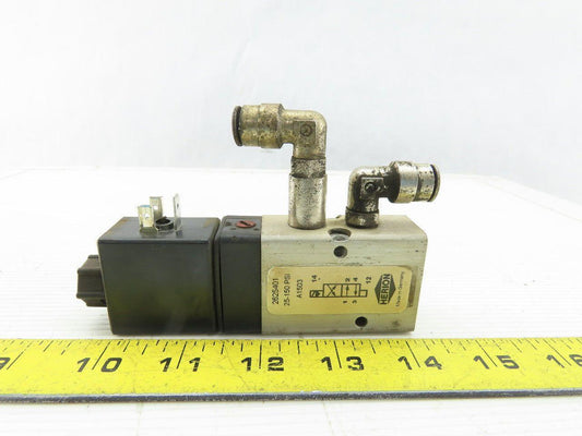Herion 2625401 Pneumatic Solenoid Valve 24V 2.5W 25-150 PSI