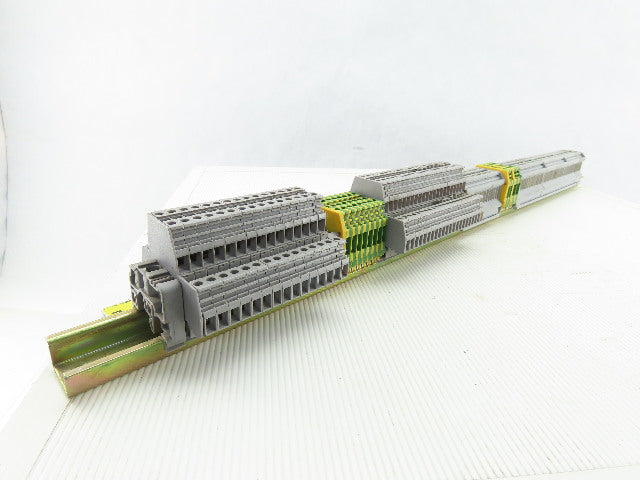 Connectwell CTS2.5UN Terminal Blocks 800V 32A 22-12 Awg DIN Rail Misc Lot of 107