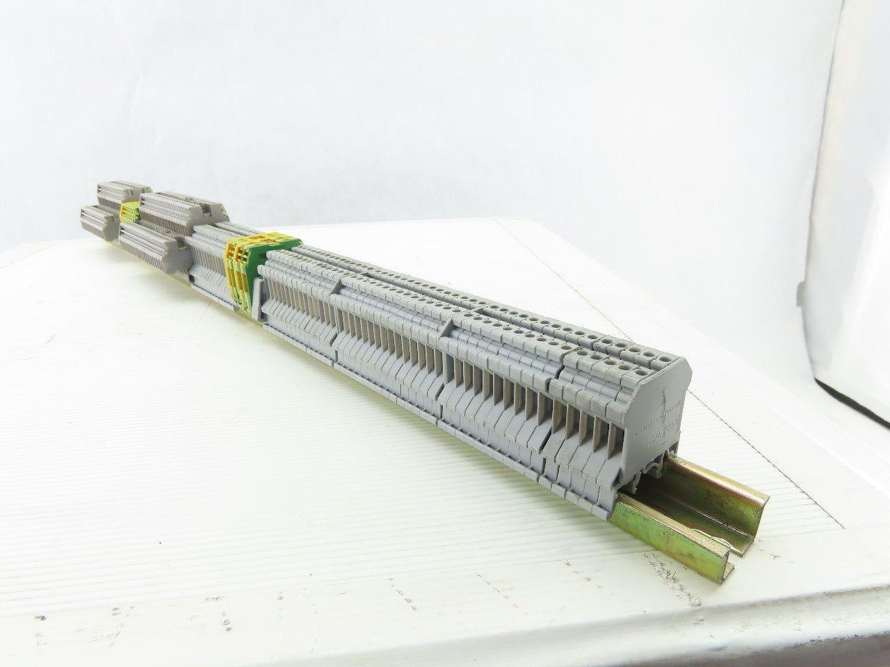 Connectwell CTS2.5UN Terminal Blocks 800V 32A 22-12 Awg DIN Rail Misc Lot of 107