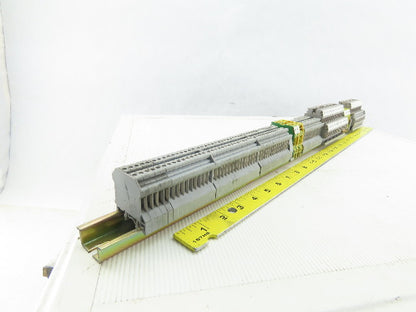 Connectwell CTS2.5UN Terminal Blocks 800V 32A 22-12 Awg DIN Rail Misc Lot of 107