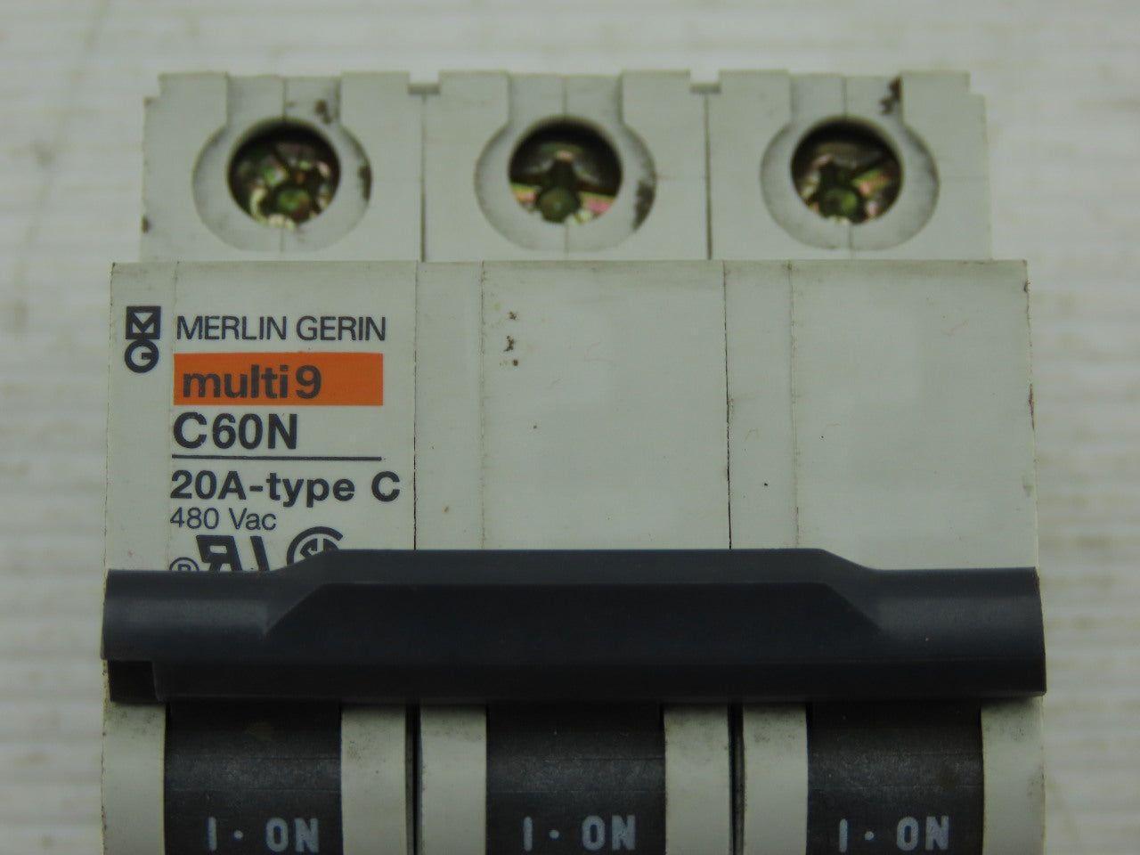 Merlin Gerin C60N 3Pole 480V 30A Circuit Breaker