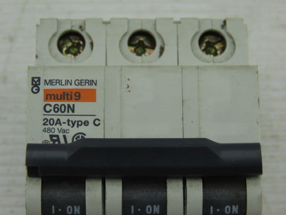 Merlin Gerin C60N 3Pole 480V 30A Circuit Breaker