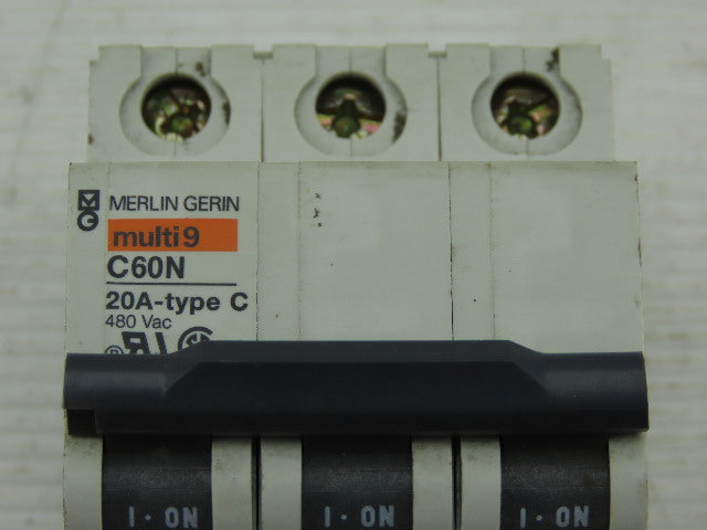 Merlin Gerin C60N 3Pole 480V 30A Circuit Breaker