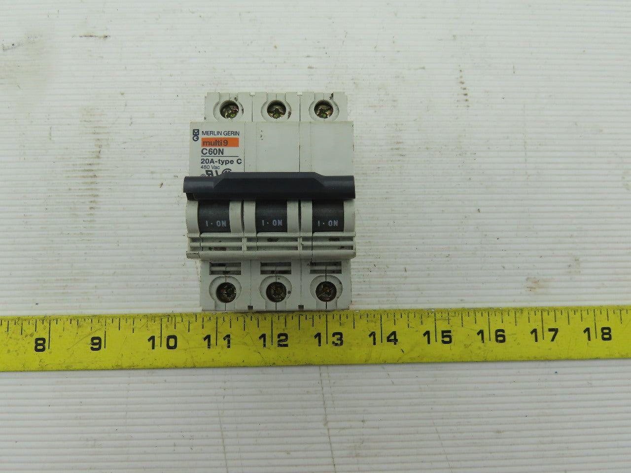 Merlin Gerin C60N 3Pole 480V 30A Circuit Breaker