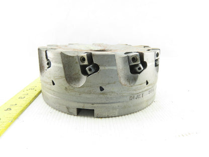 Dijet SMC 6.010-10456 6" Indexable Face Mill Cutter 1-1/2" Arbor 10 Flute