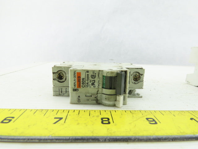 Merlin Gerin C60N 10A Type B Circuit Breaker 277V Lot Of 7