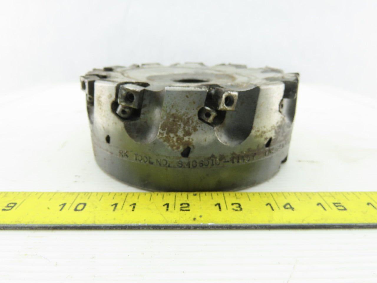 RK Tools SMC 6010-11457 6" Indexable Face Mill Cutter 1-1/2" Arbor 10 Flute