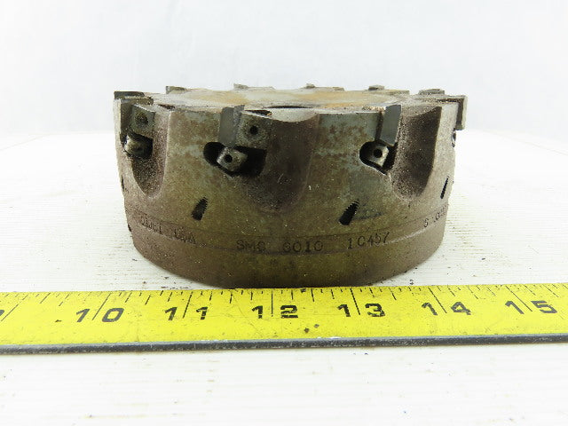 Dijet SMC 6010-10457 6" Indexable Face Mill Cutter 1-1/2" Arbor 10 Flute