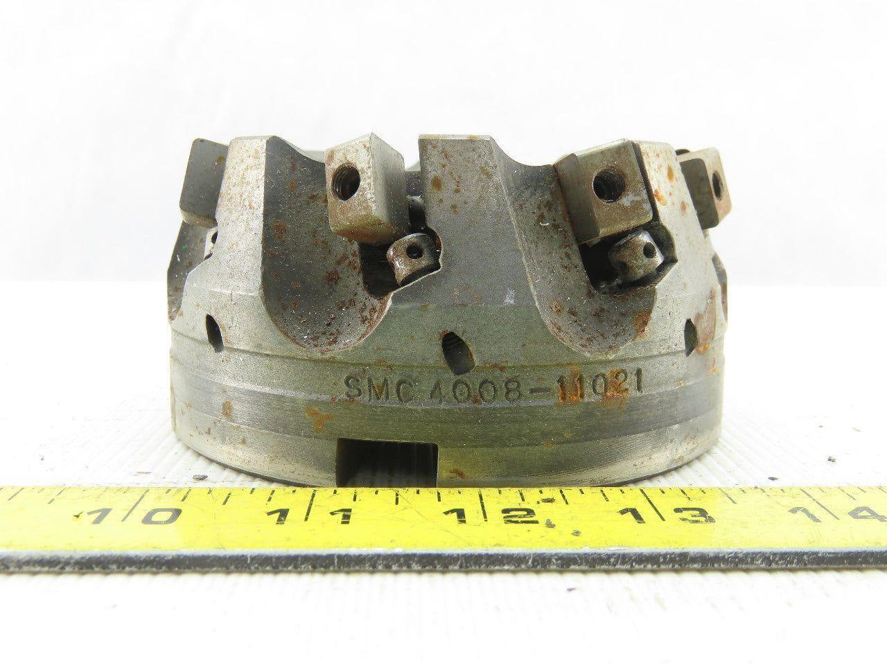 Dijet SMC4008-11021 4" Indexable Face Mill Cutter 1-1/2" Arbor 8 Flute