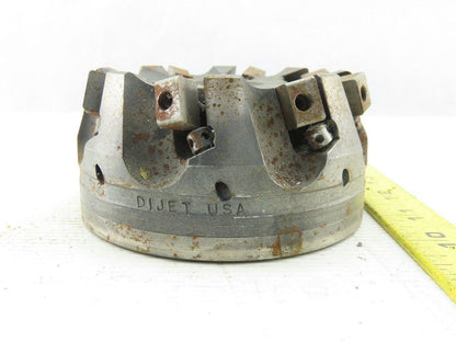 Dijet SMC4008-11021 4" Indexable Face Mill Cutter 1-1/2" Arbor 8 Flute