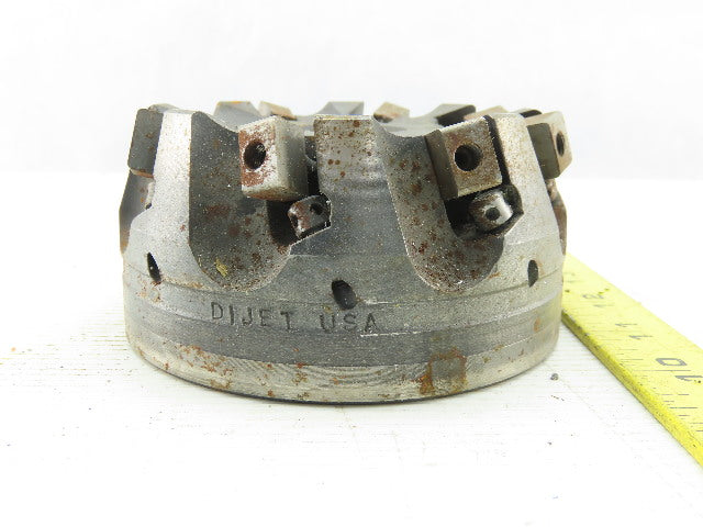 Dijet SMC4008-11021 4" Indexable Face Mill Cutter 1-1/2" Arbor 8 Flute