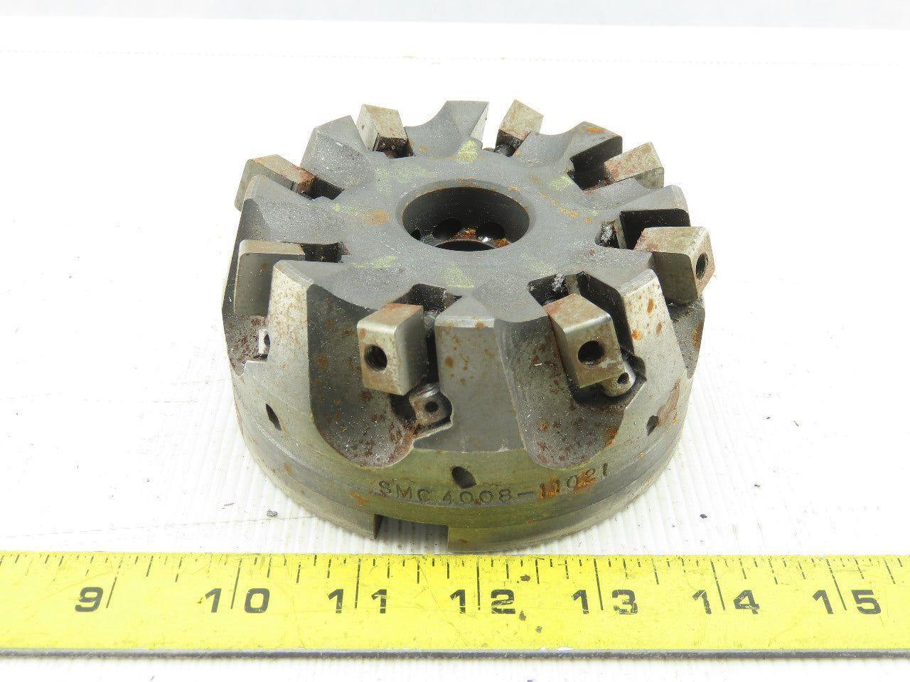 Dijet SMC4008-11021 4" Indexable Face Mill Cutter 1-1/2" Arbor 8 Flute