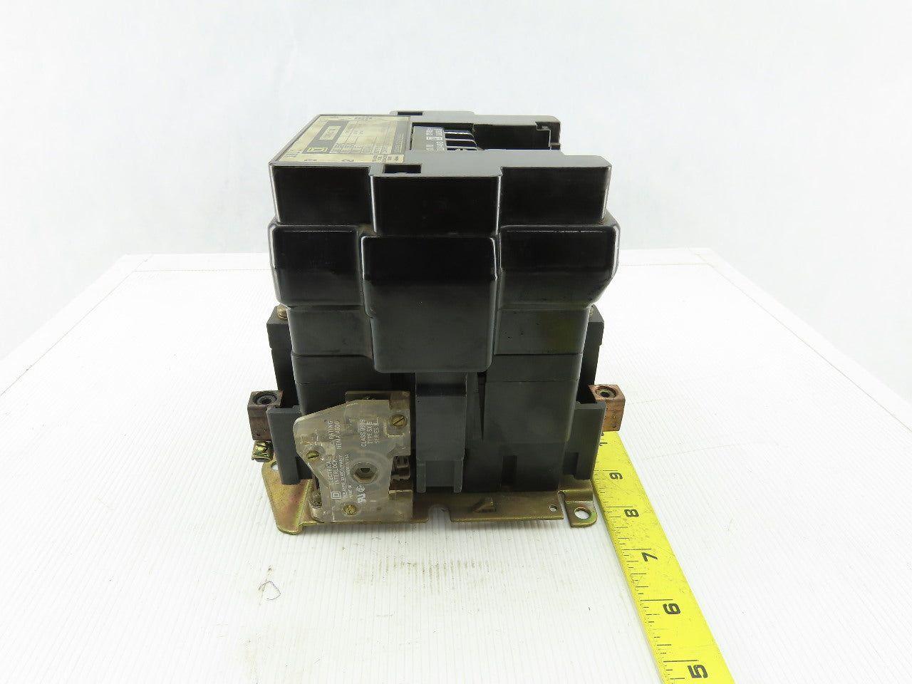 Square D 8502 SE01 3 Contactor Ser. A 600V Max 120V Coil 15Hp 1Ph