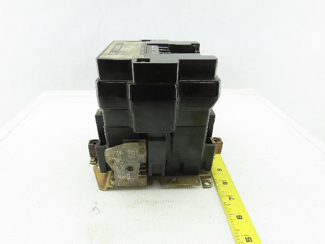 Square D 8502 SE01 3 Contactor Ser. A 600V Max 120V Coil 15Hp 1Ph