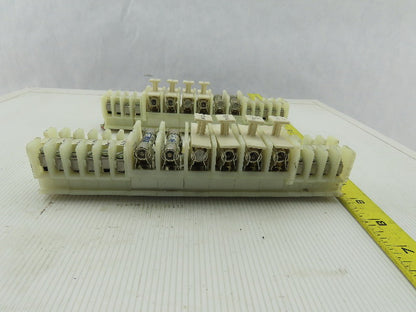 Allen Bradley 1492-CE White Clear Wire Terminal Fuse Holder With fuses Lot Of 42