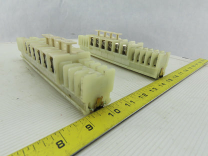 Allen Bradley 1492-CE White Clear Wire Terminal Fuse Holder With fuses Lot Of 42