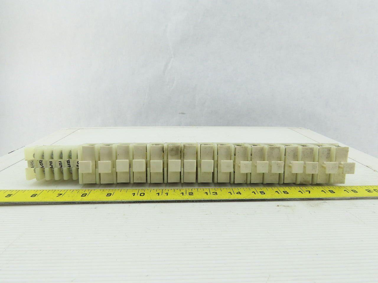 Allen Bradley 1492 CE White Clear Wire Terminal Fuse Holder With fuse Lot Of 22