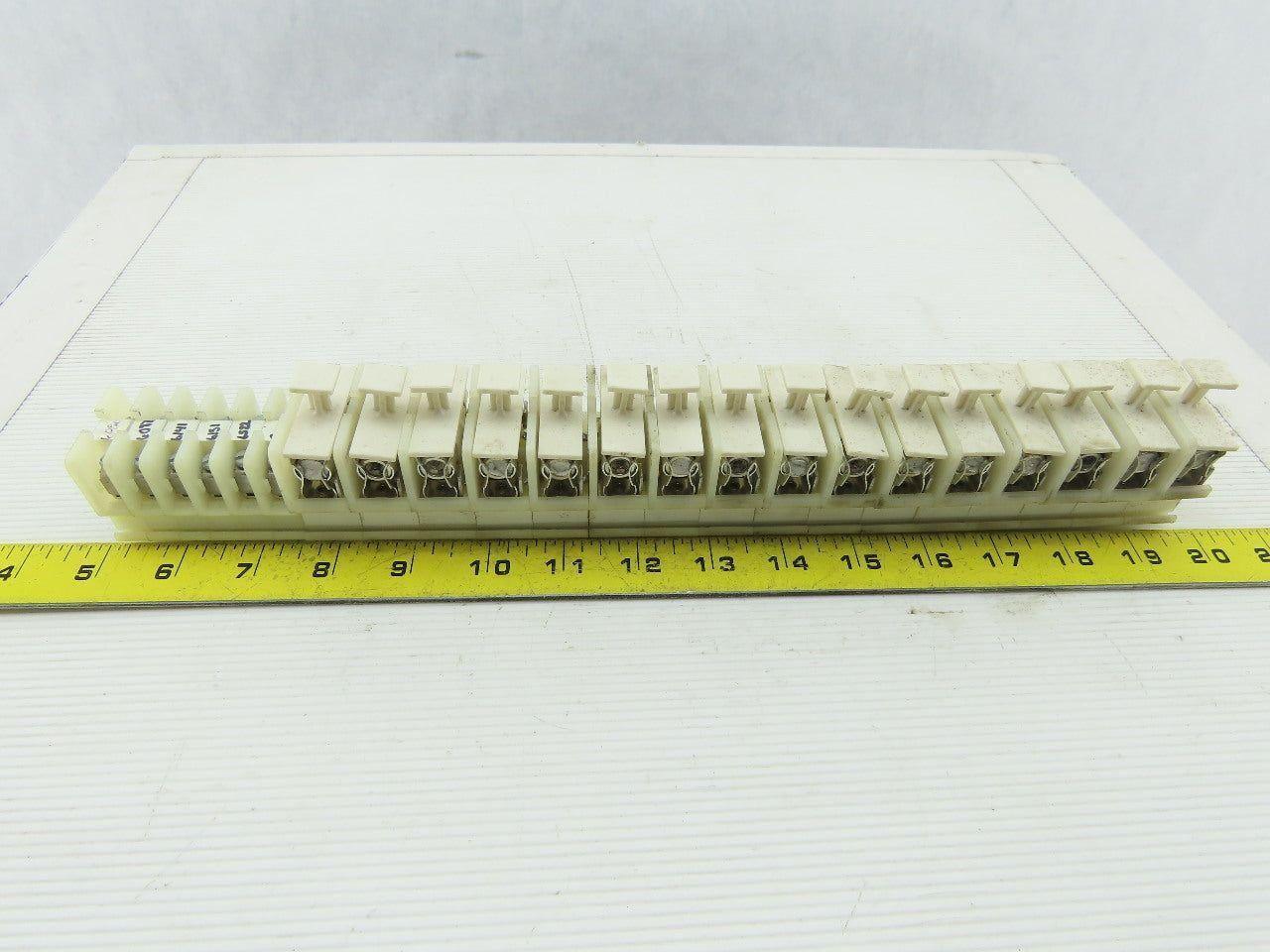 Allen Bradley 1492 CE White Clear Wire Terminal Fuse Holder With fuse Lot Of 22