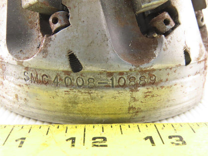 Dijet SMC4008-10889 4" Indexable Face Mill Cutter 1-1/2" Arbor 8 Flute