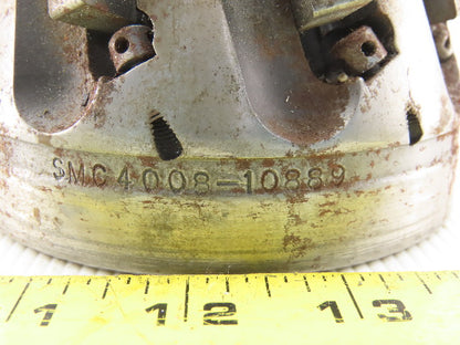 Dijet SMC4008-10889 4" Indexable Face Mill Cutter 1-1/2" Arbor 8 Flute