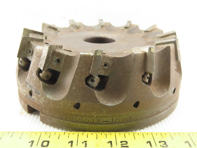 Dijet SMC6012-10875 6" Indexable Face Mill Cutter 1-1/2" Arbor 12 Flute
