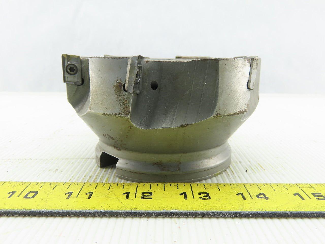 Walter F3042-400125R 4.5" Indexable Face Shell Mill Cutter 1-1/2" Arbor 6 Flute