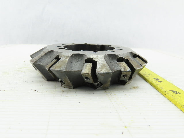 Dijet 6-5/8" Indexable Face Shell LH Mill Cutter 3" Arbor 12 Flute
