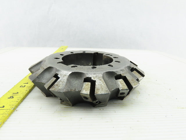 Dijet 6-5/8" Indexable Face Shell LH Mill Cutter 3" Arbor 12 Flute