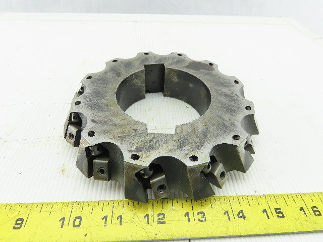 Dijet 6-5/8" Indexable Face Shell LH Mill Cutter 3" Arbor 12 Flute