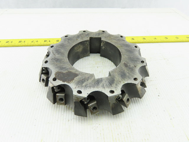 Dijet 6-5/8" Indexable Face Shell LH Mill Cutter 3" Arbor 12 Flute