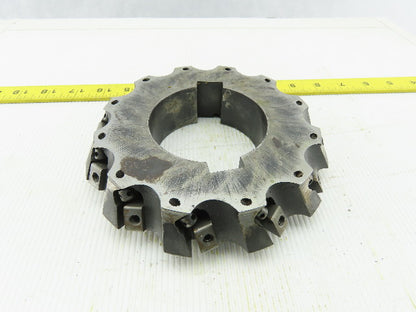 Dijet 6-5/8" Indexable Face Shell LH Mill Cutter 3" Arbor 12 Flute