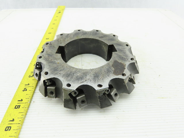 Dijet 6-5/8" Indexable Face Shell LH Mill Cutter 3" Arbor 12 Flute