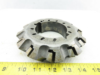 Dijet 6-5/8" Indexable Face Shell LH Mill Cutter 3" Arbor 12 Flute