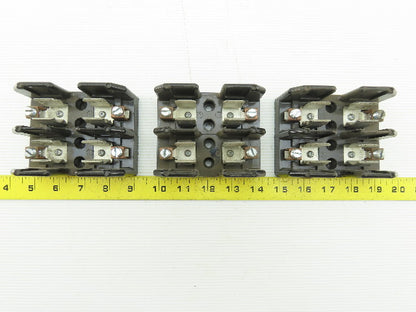 Buss J60030-2COR 2 Pole Class J Fuse Holder Block 600V 30A Lot of 3