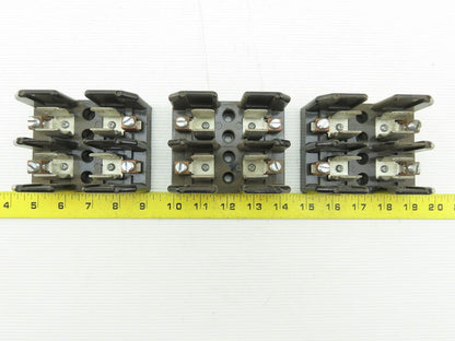 Buss J60030-2COR 2 Pole Class J Fuse Holder Block 600V 30A Lot of 3